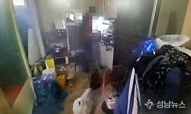 서대문구 남가좌동 반지하 가구에서 발생한 화재 현장 모습 (2026. 1. 30. 서대문경찰서 제공)