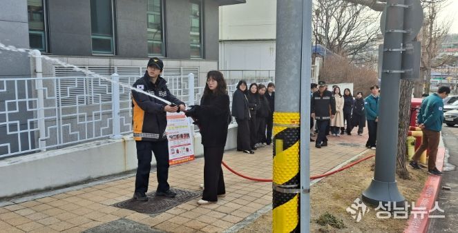 동해소방서 비상소화장치 사용법 교육