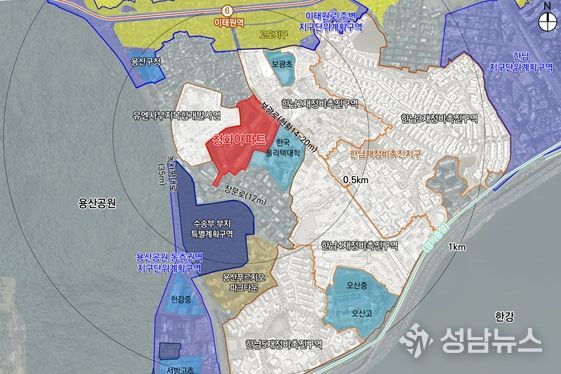 위치도 (용산구 이태원동 22-2번지 일대)
