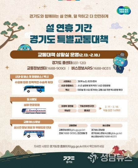 설 연휴 특별교통대책