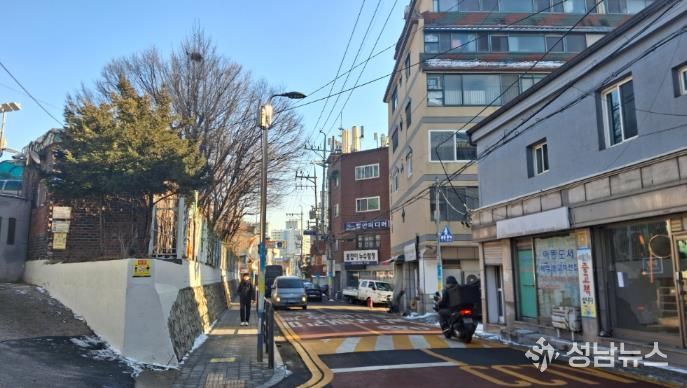 신창초등학교 통학로 구간 현장 사진