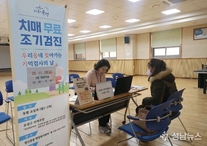 지난해 운영된 ‘우리동네 찾아가는 기억검사의 날’