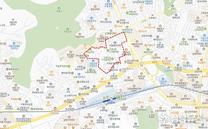 2026년 제1차 주택재개발 후보지 선정구역(구로구 개봉동 66-15/대상지 구역계는 선정위원회 조건이행 및 신속통합기획 등 계획수립 과정에서 변경될 수 있음)