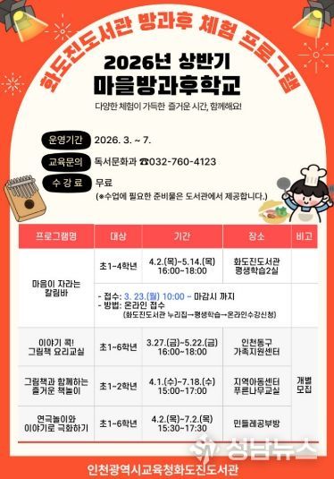 ‘상반기 마을방과후학교’ 참여자 모집