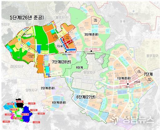 검단신도시 택지개발사업 개발계획도