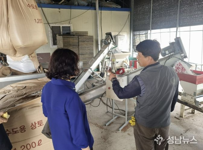 괴산군, 벼 종자소독 및 육묘 관리 현장 기술지원 강화